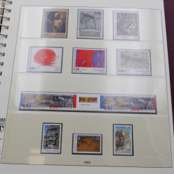 Collection timbres de France 1990-1997 neuf** complet en album Lindner.