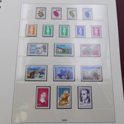 Collection timbres de France 1990-1997 neuf** complet en album Lindner.