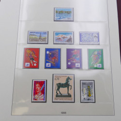 Collection timbres de France 1990-1997 neuf** complet en album Lindner.