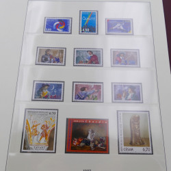 Collection timbres de France 1990-1997 neuf** complet en album Lindner.