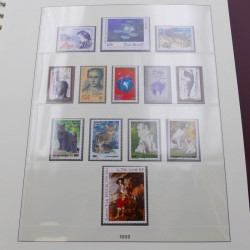 Collection timbres de France 1998-2001 neuf** complet en album Lindner.