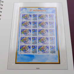 Collection timbres de France 1998-2001 neuf** complet en album Lindner.
