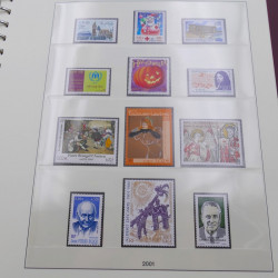 Collection timbres de France 1998-2001 neuf** complet en album Lindner.