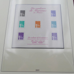 Collection timbres de France 1998-2001 neuf** complet en album Lindner.