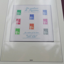 Collection timbres de France 1998-2001 neuf** complet en album Lindner.