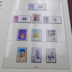 Collection timbres de France 2002-2004 neuf** complet en album Lindner.