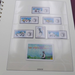 Collection timbres de France 2005-2006 neuf** complet en album Lindner.
