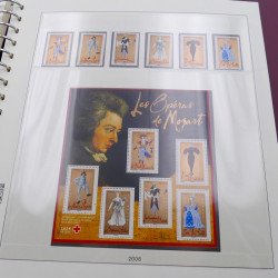 Collection timbres de France 2005-2006 neuf** complet en album Lindner.