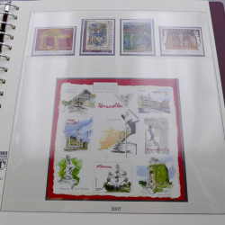 Collection timbres de France 2007-2008 neuf** complet en album Lindner.