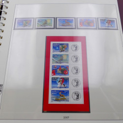 Collection timbres de France 2007-2008 neuf** complet en album Lindner.