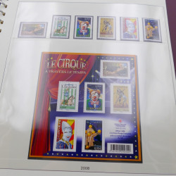 Collection timbres de France 2007-2008 neuf** complet en album Lindner.