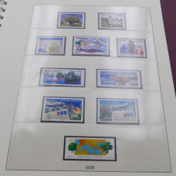 Collection timbres de France 2007-2008 neuf** complet en album Lindner.