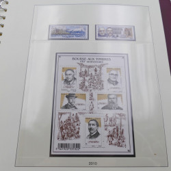 Collection timbres de France 2009-2011 neuf** complet en album Lindner.