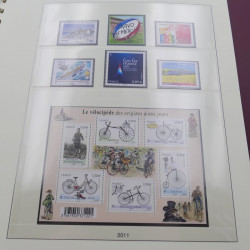 Collection timbres de France 2009-2011 neuf** complet en album Lindner.