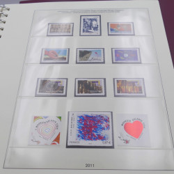 Collection timbres de France 2009-2011 neuf** complet en album Lindner.