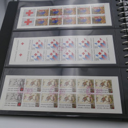 Collection carnets, blocs Croix-Rouge Française oblitérés 1952-2020.