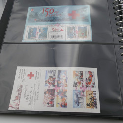 Collection carnets, blocs Croix-Rouge Française oblitérés 1952-2020.