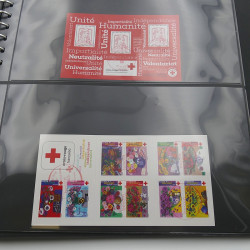 Collection carnets, blocs Croix-Rouge Française oblitérés 1952-2020.