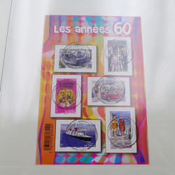 Collection blocs et feuillets de timbres de France 1964-2021 oblitérés.