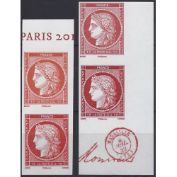 Cérès non dentelé timbres de France N°4871-4874 série neuf**.