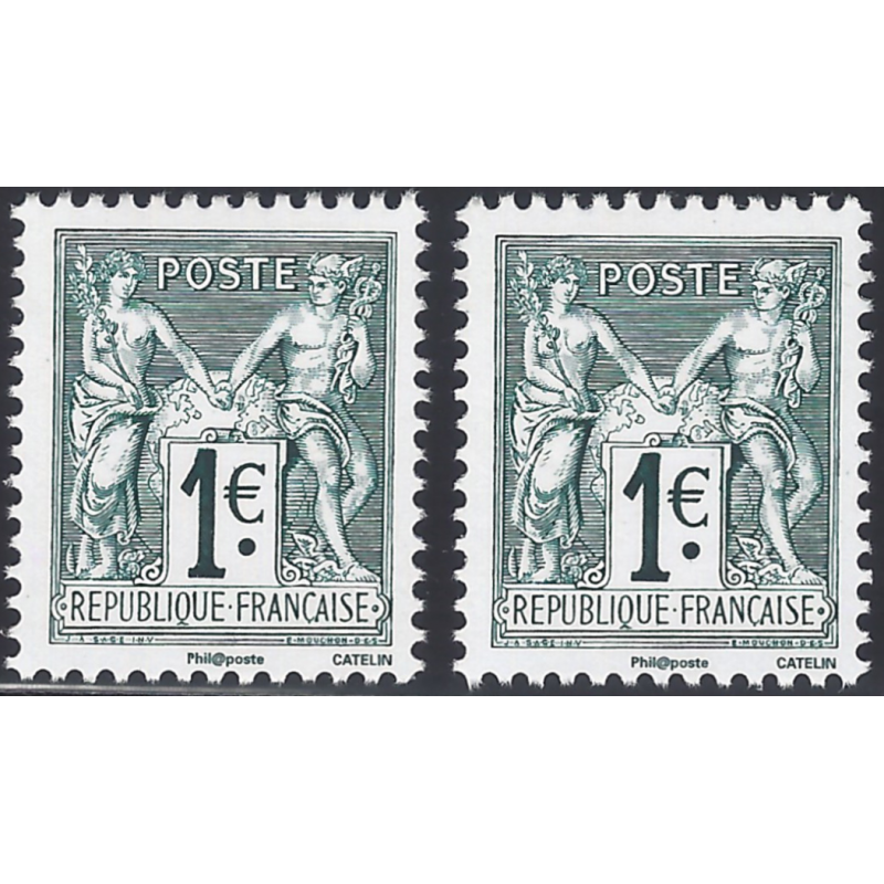 Sage timbres de France N°5094-5095 série neuf**.