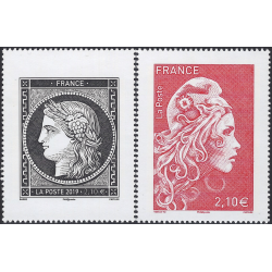 Cérès - Marianne l'engagée timbres de France N°5360-5361 série neuf**.