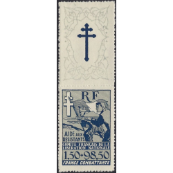 France libre, Croix de Lorraine timbre N°6 neuf**.