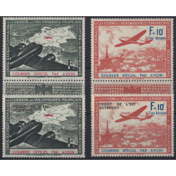 Légion des volontaires timbres N°2-5 série neuf**.
