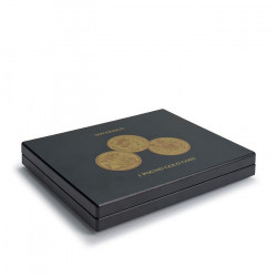 Coffret monnaies pour 12 pièces en Or Sovereign.