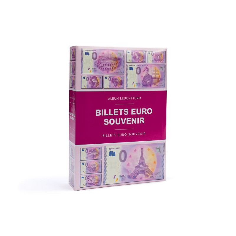 Album pour collectionner 420 billets Euro Souvenir.