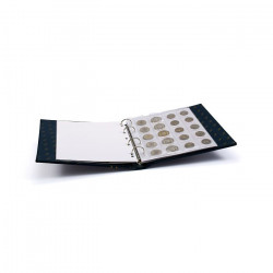 Album Numis Classic garni de 5 feuilles pour 143 monnaies de collection.