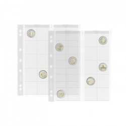 Feuilles Numis 34 pour ranger 20 monnaies de collection.