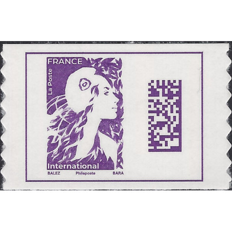 Timbre autoadhésif de France N°139 - Marianne de Cheffer
