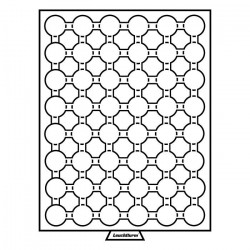 Médaillier 48 compartiments pour GRIPS 21,5 - teinte fumée.