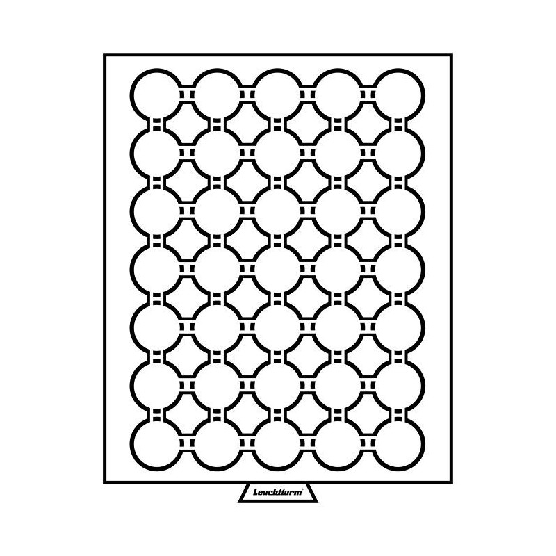 Médaillier 35 compartiments pour GRIPS 28 + GRIPS 27, teinte fumée.