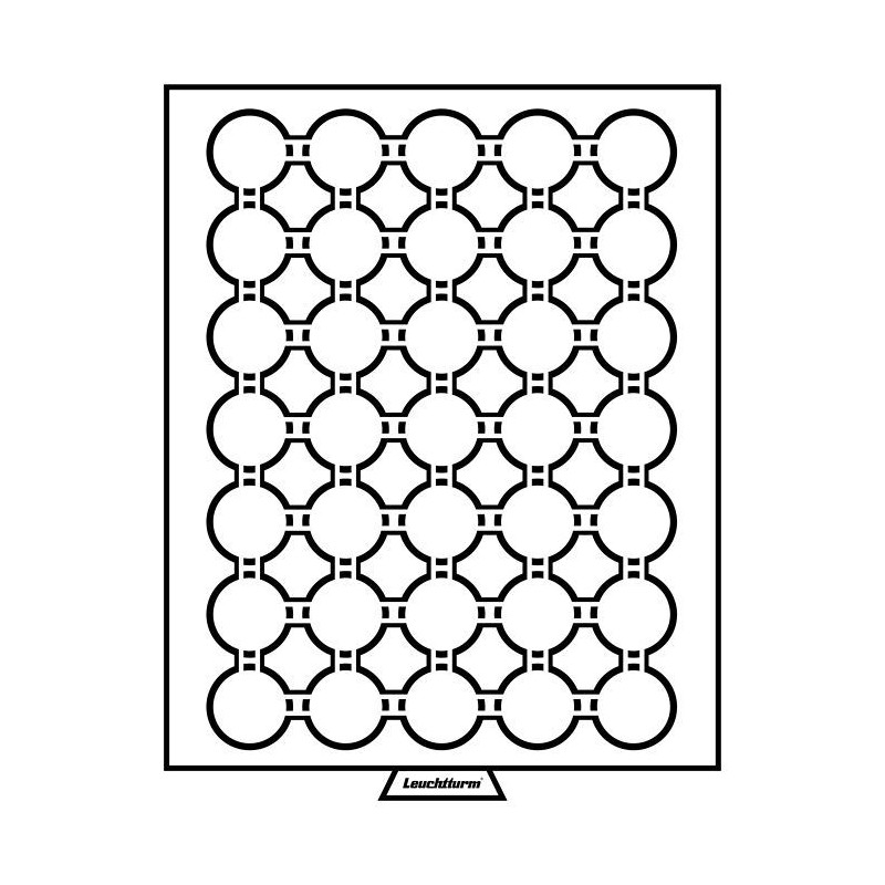 Médaillier 35 compartiments pour GRIPS 28 + GRIPS 27, teinte fumée.