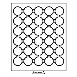 Médaillier 30 compartiments pour GRIPS 32, teinte fumée.