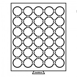 Médaillier 30 compartiments pour GRIPS 33, teinte fumée.