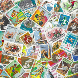 Jeux Olympiques d'été timbres thématiques tous différents.