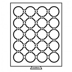 Médaillier 20 compartiments pour GRIPS 41, teinte fumée.