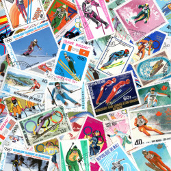 Ski timbres thématiques tous différents.