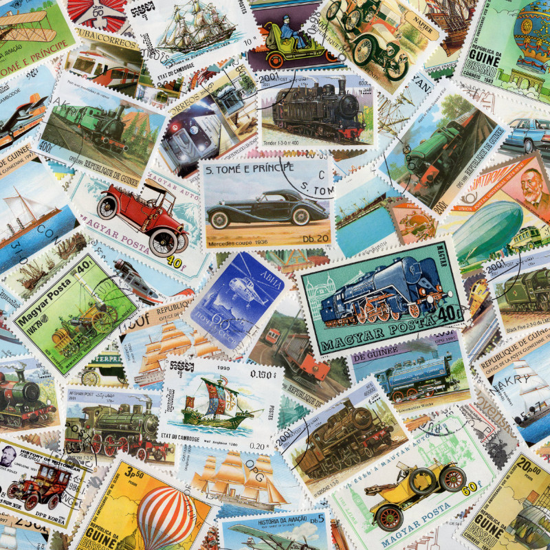Transports timbres thématiques tous différents.