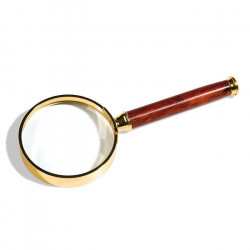 Loupe avec manche en bois de rose - grossissement 3x.