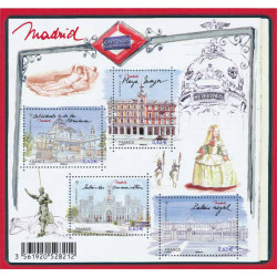 Feuillet de 4 timbres Capitale Européenne Madrid F4730 neuf**.