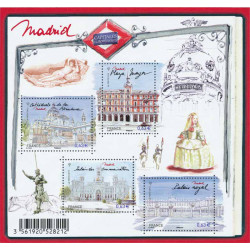 Feuillet de 4 timbres Capitale Européenne Madrid N°F4730 neuf**.