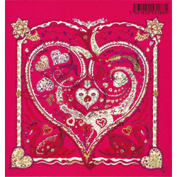 Feuillet de 5 timbres Saint Valentin Cœur d'Hermès F4717 neuf**.