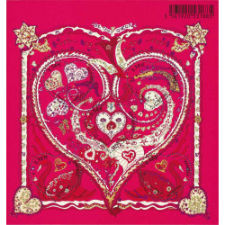 Feuillet de 5 timbres Saint Valentin Cœur d'Hermès N°F4717 neuf**.