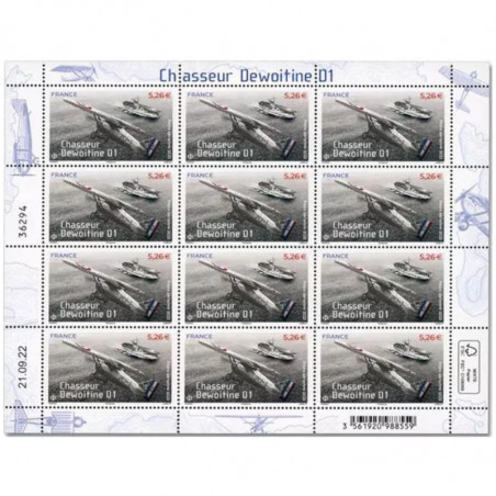 Bloc-feuillet Timbres Poste Aérienne France 2021 - PA85a Roman & Clostermann - Neuf