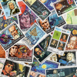 Astronomes timbres thématiques tous différents.