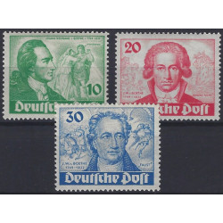 Allemagne Berlin timbres N°51-53 série Goethe neuf**.